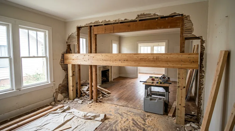 Beam Replacement & Load-Bearing Wall Removal Mobile
